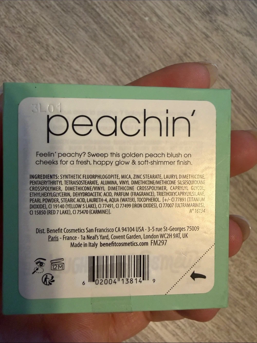 Benefit Peachin' Blush - Peach Pink Shade $34 retail